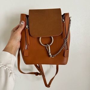 Faux Leather backpack / Purse